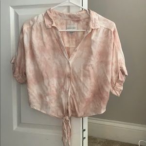 American eagle tiedye crop top